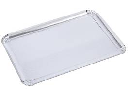 Plats de service argentés, 32x42cm, rectangulaires