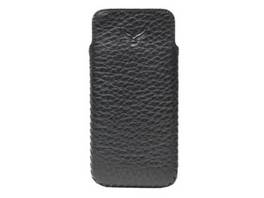 Pochette en cuir ultra-fine et fabriquée à la main Mapi pour iPhone 5 / 5S / SE - Noir
