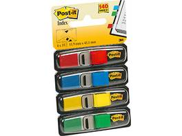 Post-it Index Mini bandes adhésives rouge, bleu, jaune & vert