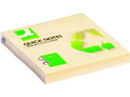 Q-CONNECT® Haftnotizen Quick Notes Recycling 76x76mm