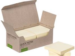 Q-CONNECT® Haftnotizen Quick Notes Recycling 76x76mm