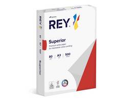 REY Papier à copier Superior A3, 80 g/m², 500 feuilles REY Papier à copier Superior A3, 80 g/m², 500 feuilles
