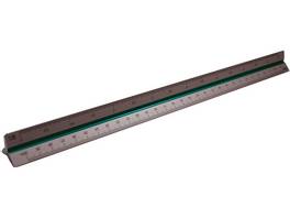 RUMOLD Alu Dreikantmassstab 30 cm, 4 Teilung