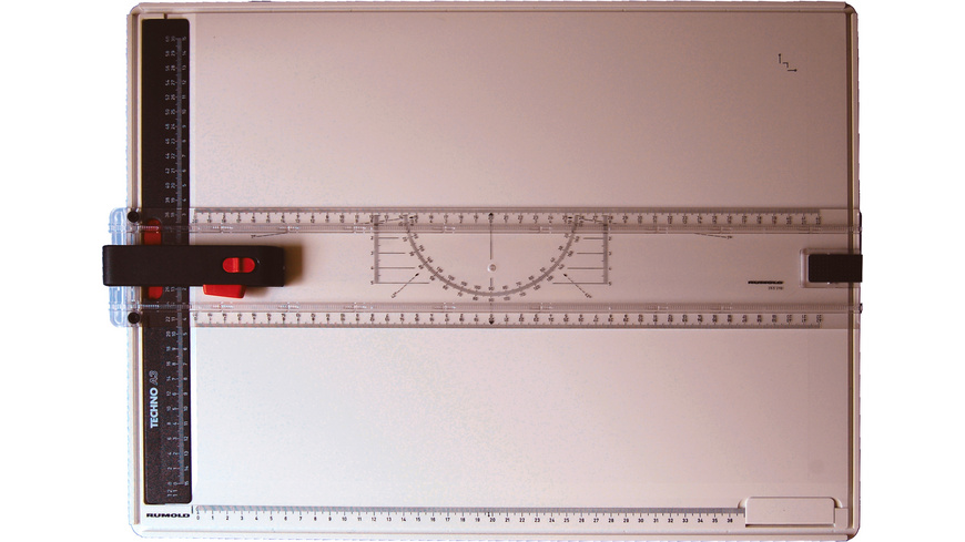 Triangle à Dessin Technique Rumold 354210 – Transparent, Pour Porte-mine 0,5 Mm, Avec Manche Amovible