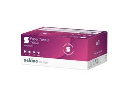 SATINO Essuie-mains en papier Prestige pliage C, 2 couches, extra-blanc