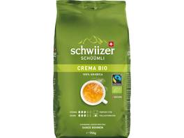 SCHWIIZER SCHÜÜMLI Kaffeebohnen Crema Bio 750 g
