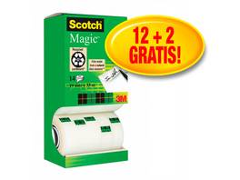 SCOTCH Magic Rubans adhésifs 19 mm x 33 m - 14 pcs.