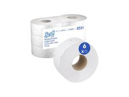 SCOTT 8511 Toilettenpapier Jumbo 2-lagig, 6 Rollen