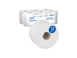 SCOTT 8591 Toilettenpapier Control 2-lagig, 12 Rollen