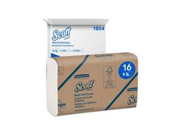 SCOTT Essuie-mains en papier Multifold pliage W, 1 couche, blanc
