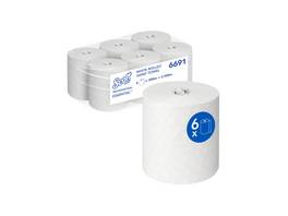 SCOTT Rouleaux d'essuie-mains en papier Essential 1 couche, 6 rouleaux