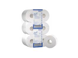 SCOTT WC-Papier Essential Jumbo Mini 2-lagig, 12 Rollen
