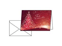 SIGEL DS019 Cartes/enveloppes A6 Noël, 220g/m2