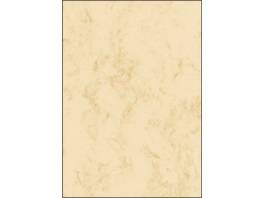 SIGEL Papier marbré beige, motif recto-verso, A4, 200g/m2