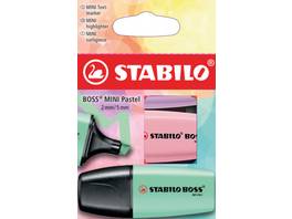 STABILO BOSS Surligneurs Mini Pastel 3 pcs.