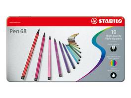 STABILO Fasermaler Pen 68 1mm, 10 Farben