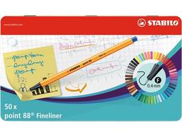 STABILO Fineliner Point 88 étui en metal