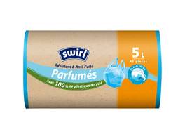 SWIRL Sacs poubelle parfumés Océan 5 L, 45 pièces