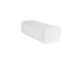 Serviettes essuie-mains, pliage Z, blanche nature, 2 couche