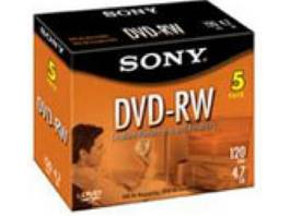 Sony 5-Pack 4.7GB DVD-RW