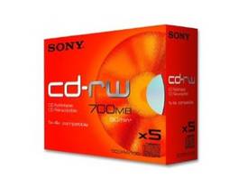 Sony 5-Pack CD-Rewritable 700 MB