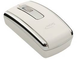 Souris USB filaire mobile NGS - Blanc / Argent