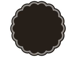 Sous-tasses en tissu ronde 90mm, 9 couches,  , paquets à 250 pièces