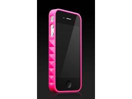 Suite. Belle protection des bords pour iPhone 4 - Kiss / Hot Pink
