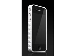Suite. Belle protection des bords pour iPhone 4 - Stardust / Blanc