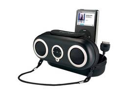 Système de haut-parleurs portables iHome pour smartphones et lecteurs MP3 - Noir