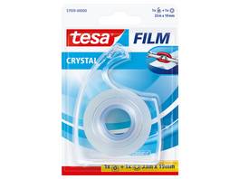 TESA Klebeband Crystal 19 mm x 33 m + Abroller