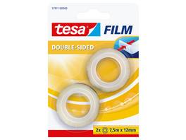 TESA Klebeband Tesafilm 12 mm x 7.5 m - 2 Stk.