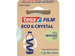 TESA Tesafilm Eco&Crystal Ruban adhésif 33m x 19mm, 1 pc.