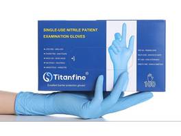 TITANFINE Gants en nitrile taille M, 100 pièces
