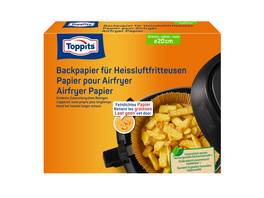 TOPPITS Backpapier für Heissluftfritteusen, 20 Stück