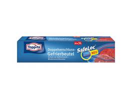 TOPPITS Doppelverschluss-Gefrierbeutel SafeLoc 3 L