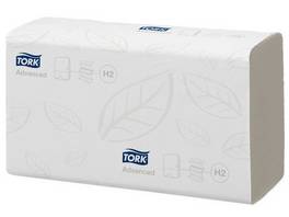 TORK Essuie-mains Advanced pliage Z, 2 couches, blanc