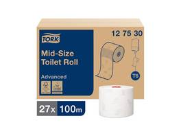 TORK Papier toilette Advanced Jumbo Midi 2 couches, 27 rouleaux