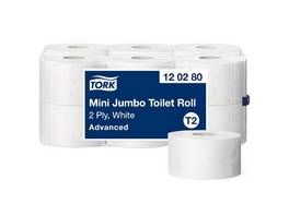TORK Papier toilette Advanced Jumbo Mini 2 couches, 12 rouleaux