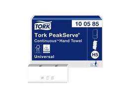TORK Papierhandtücher PeakServe Universal Endlos-Falz, 1-lagig, weiss
