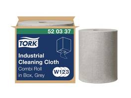 TORK Premium Chiffons nettoyage industriel, 1 couche, gris