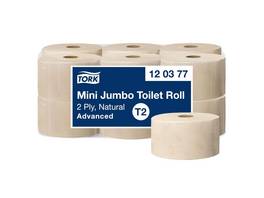 TORK WC-Papier Advanced Jumbo Mini 2-lagig, natur, 12 Stk.