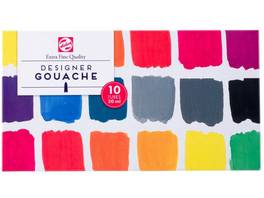 Talens Gouache Extra Fine set de base 10 Coluer à 20 ml
