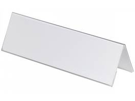 Tischnamensschild 105 x 297 mm aus PVC in Dachform