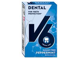 V6 Kaugummi Dental Peppermint 24 x 24 g