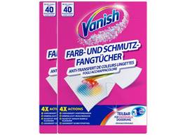 VANISH Lingettes anti-salissures et anti-couleurs 2 x 20 pièces