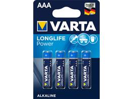VARTA Batterie Longlife Power AAA/LR03 – 4er Pack