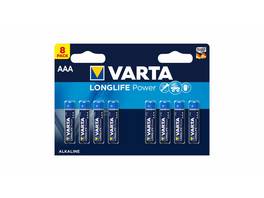 VARTA Pile Longlife Power AAA/LR03, 8 pièces