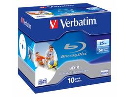 Verbatim 10-Pack Blu-Ray BD-R 6x 25GB bedruckbar