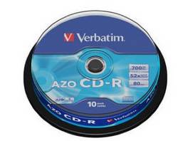 Verbatim 10-ème Broche CD-R AZO